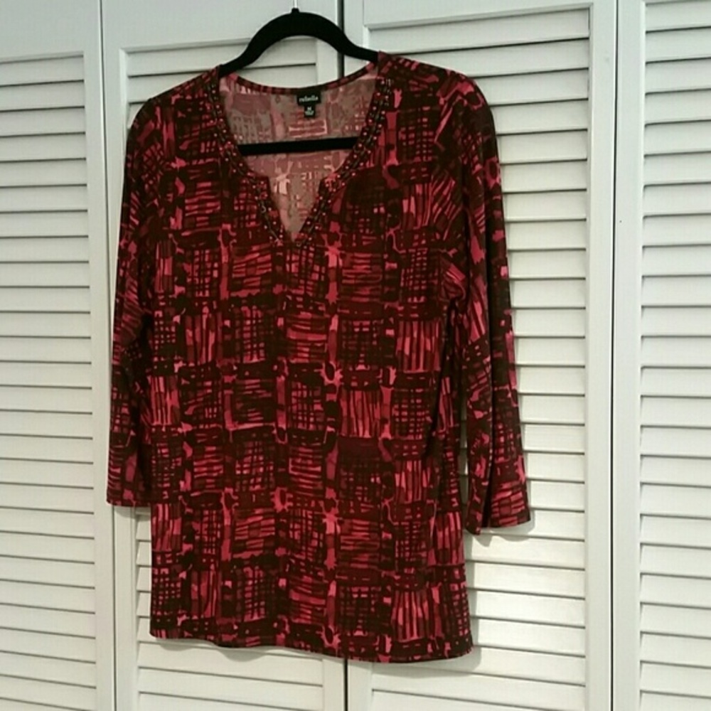 Rafaella Tunic with beaded collar